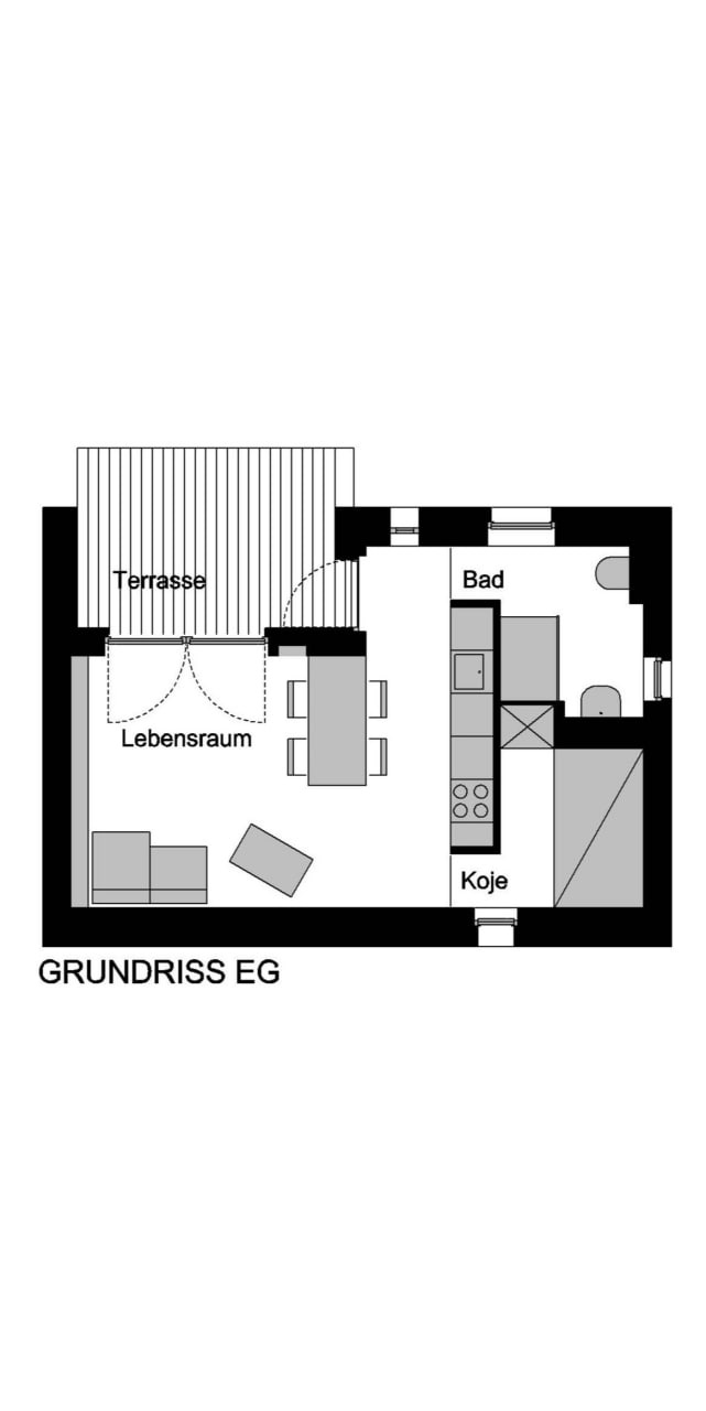 Grundriss der Datsche
