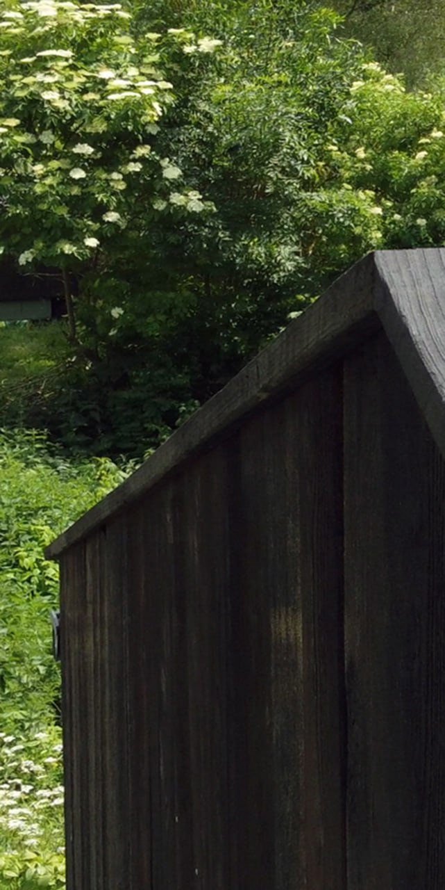 Ruhiger Außenbereich der Datsche